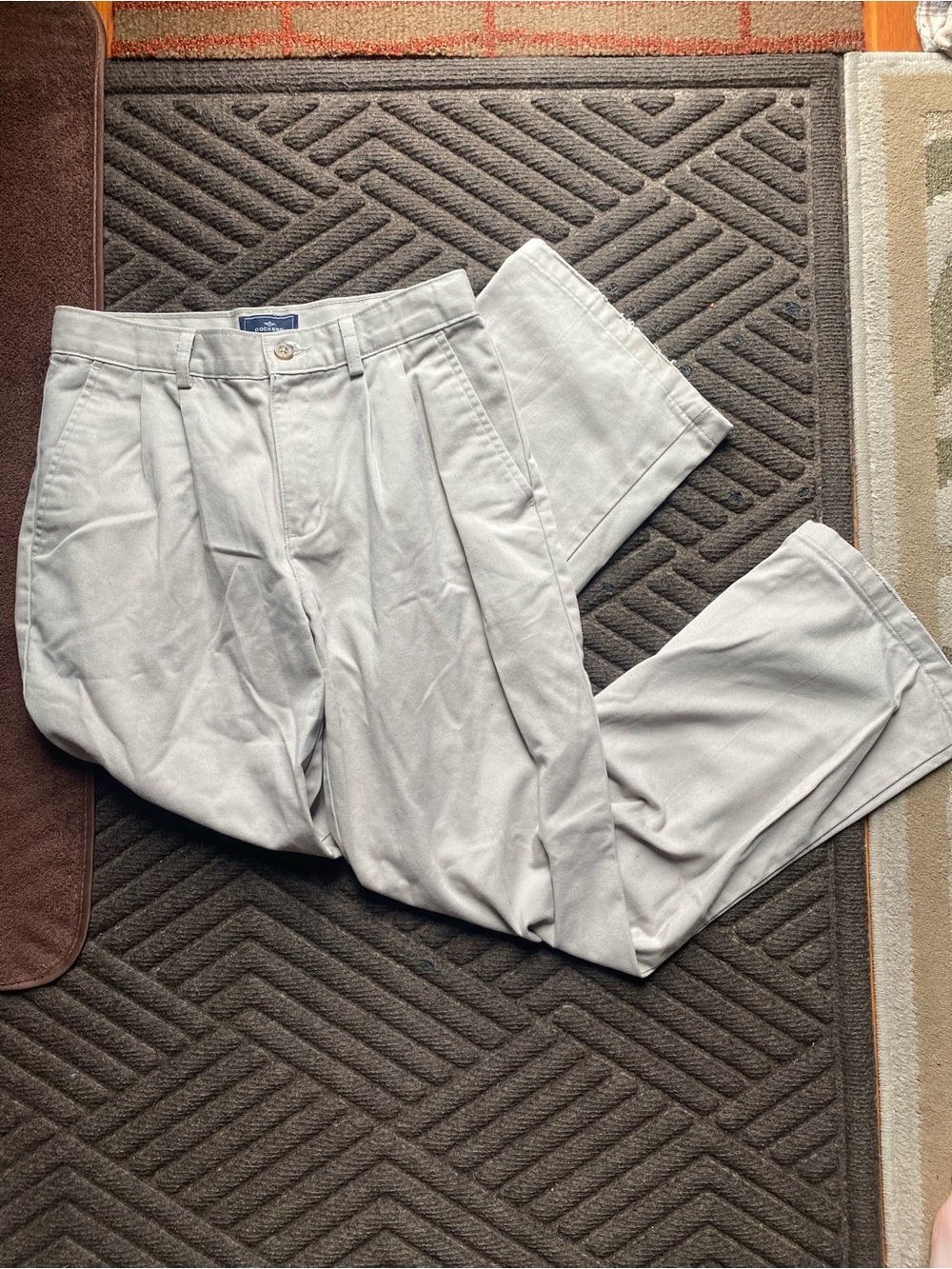 Classic Boys Pants in Cream Gray